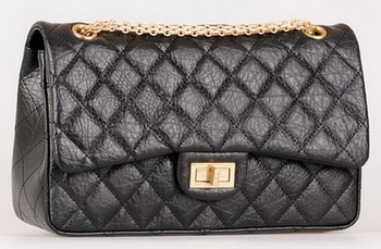 Chanel Jumbo Classic Flap Bag Black Calfskin Leather A28668 Gold