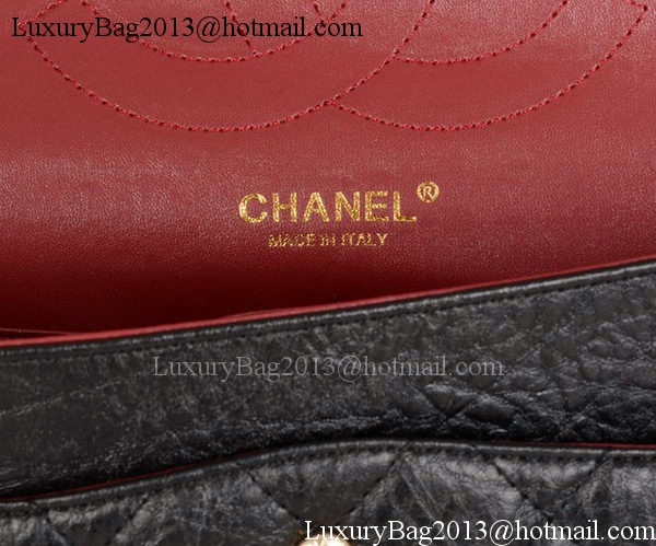 Chanel Jumbo Classic Flap Bag Black Calfskin Leather A28668 Gold