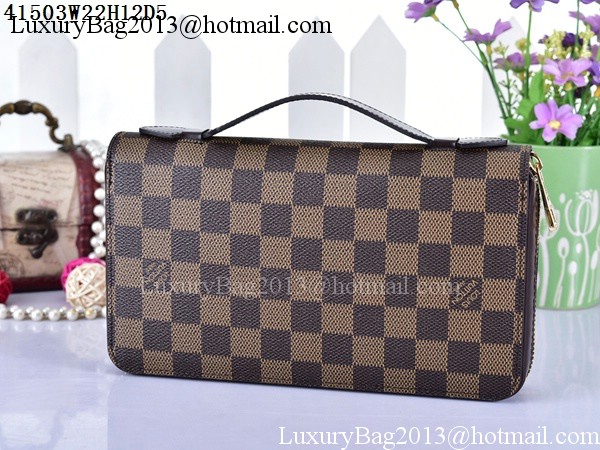 Louis Vuitton Damier Ebene Canvas ZIPPY XL WALLET N41503