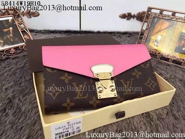 Louis Vuitton Monogram Canvas PALLAS WALLET M58414 Pink