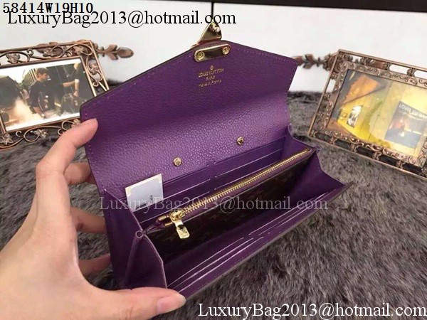 Louis Vuitton Monogram Canvas PALLAS WALLET M58414 Purple