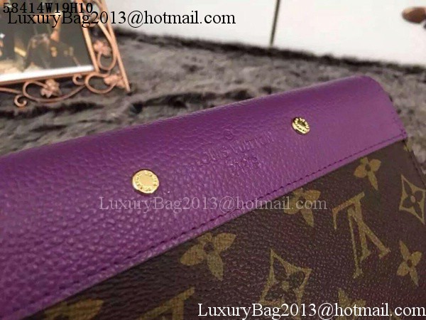 Louis Vuitton Monogram Canvas PALLAS WALLET M58414 Purple