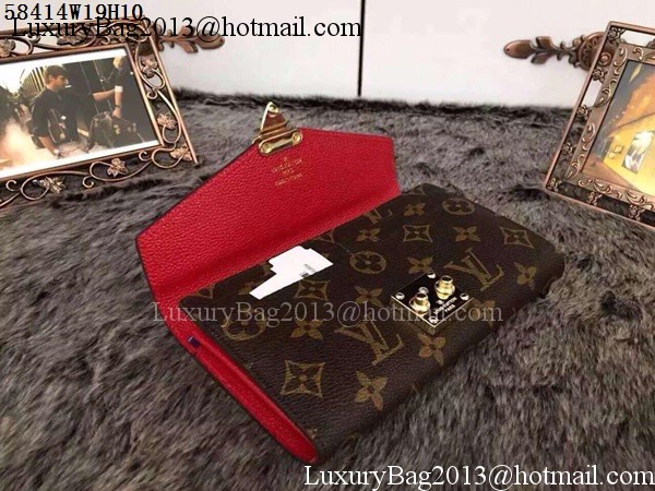 Louis Vuitton Monogram Canvas PALLAS WALLET M58414 Red