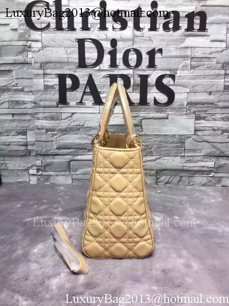 Dior Small Lady Dior Bag Sheepskin Leather CD6322 Apricot