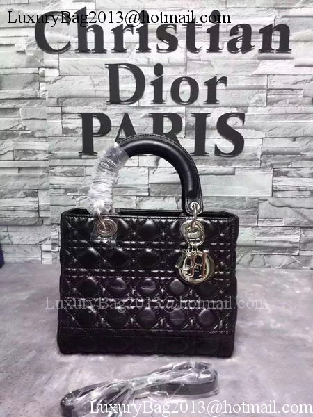 Dior Small Lady Dior Bag Sheepskin Leather CD6322 Black