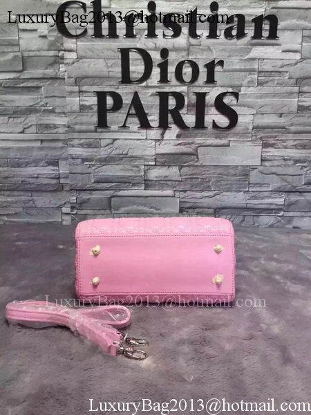 Dior Small Lady Dior Bag Sheepskin Leather CD6322 Pink