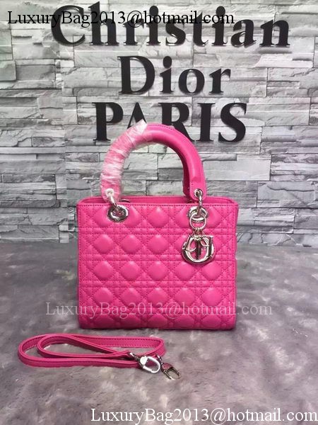 Dior Small Lady Dior Bag Sheepskin Leather CD6322 Rose