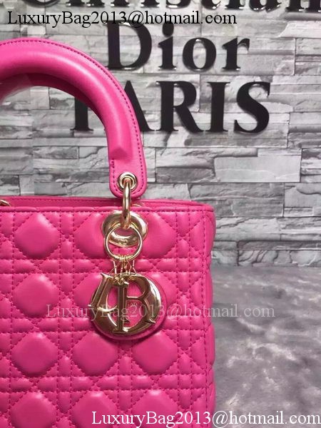 Dior Small Lady Dior Bag Sheepskin Leather CD6322 Rose