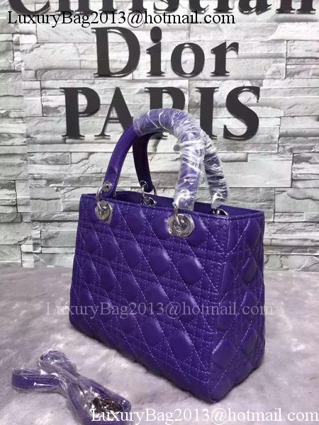 Dior Small Lady Dior Bag Sheepskin Leather CD6322 Violet