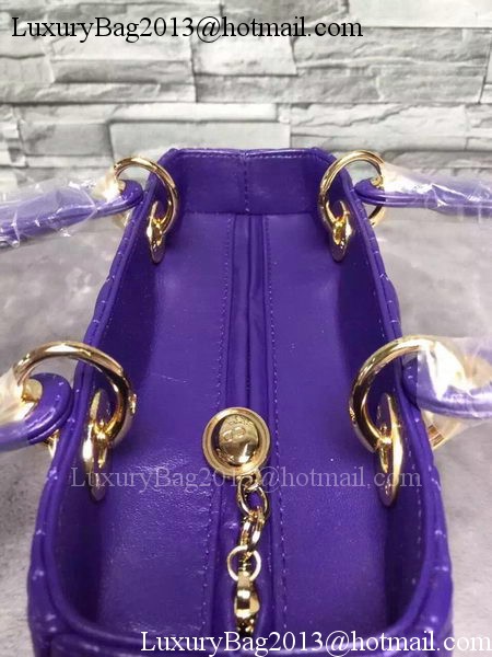 Dior Small Lady Dior Bag Sheepskin Leather CD6322 Violet