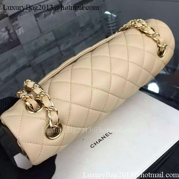 Chanel 2.55 Series Flap Bag Lambskin Leather A5024 Apricot