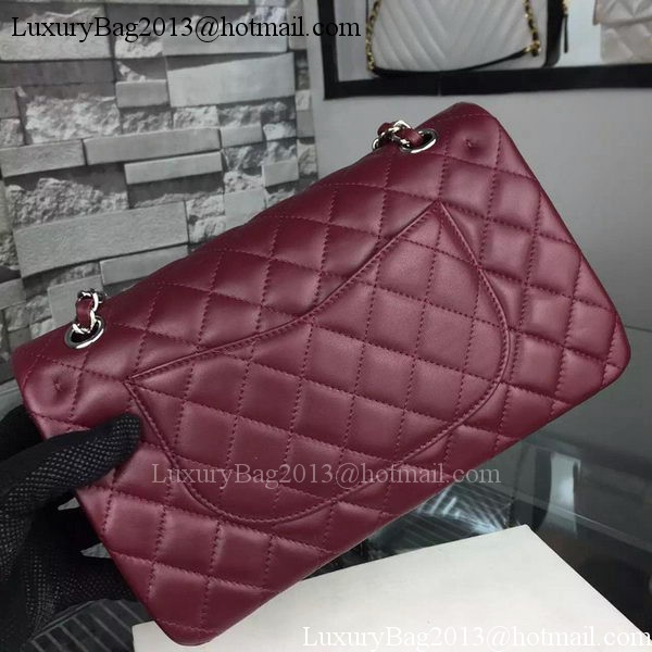 Chanel 2.55 Series Flap Bag Lambskin Leather A5024 Burgundy