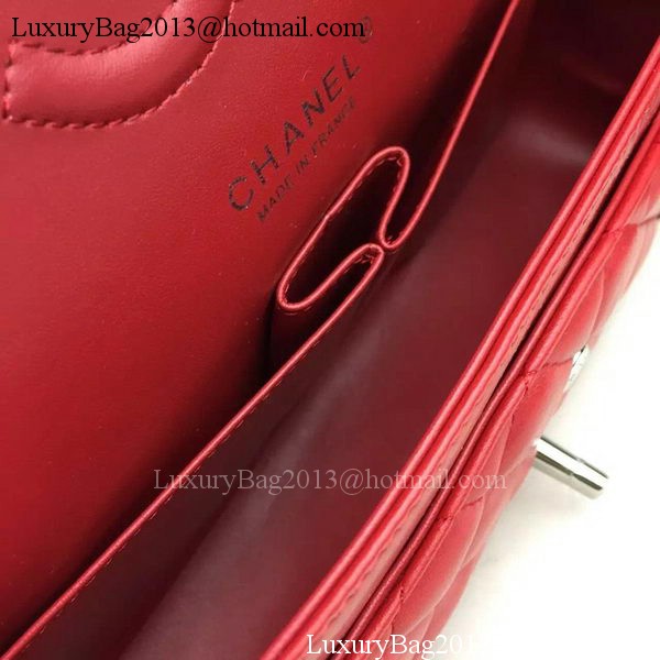 Chanel 2.55 Series Flap Bag Lambskin Leather A5024 Red