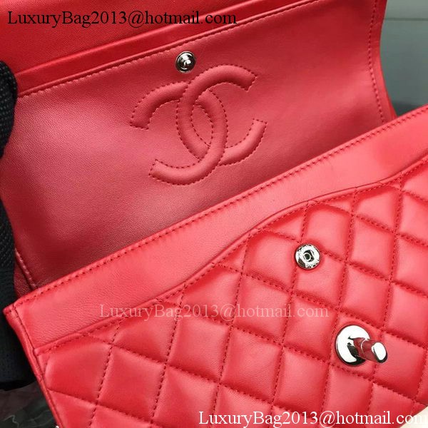 Chanel 2.55 Series Flap Bag Lambskin Leather A5024 Red