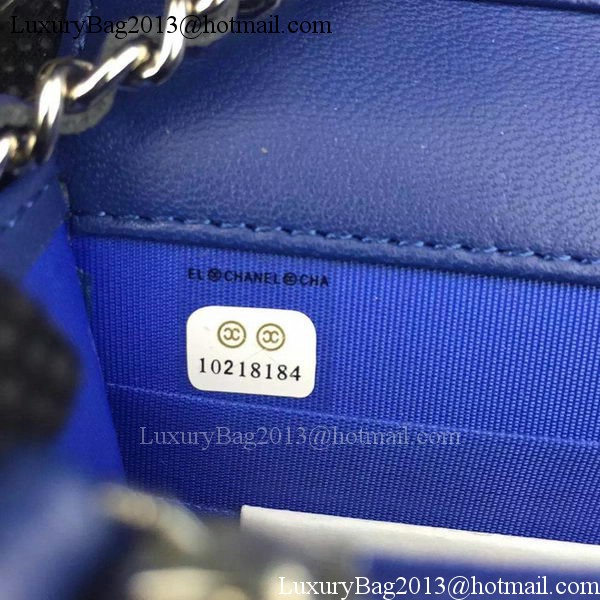 Chanel Flap Shoulder Bag Cannage Pattern A5373 Blue