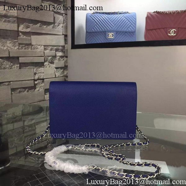 Chanel Flap Shoulder Bag Cannage Pattern A5373 Blue