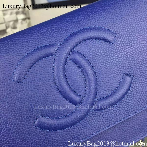 Chanel Flap Shoulder Bag Cannage Pattern A5373 Blue