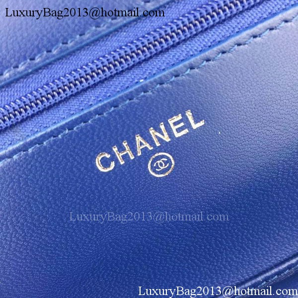 Chanel Flap Shoulder Bag Cannage Pattern A5373 Blue