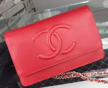 Chanel Flap Shoulder Bag Cannage Pattern A5373 Red