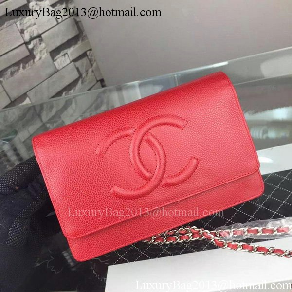 Chanel Flap Shoulder Bag Cannage Pattern A5373 Red