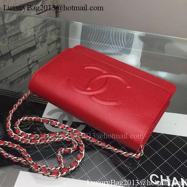 Chanel Flap Shoulder Bag Cannage Pattern A5373 Red