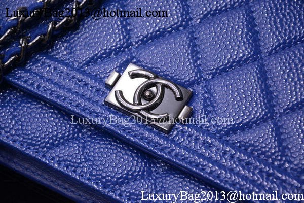 Boy Chanel mini Flap Bags Bright Cannage Pattern A33815 Blue