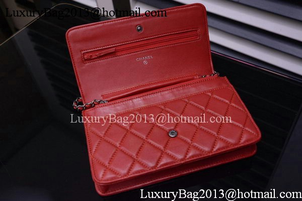 Boy Chanel mini Flap Bags Bright Cannage Pattern A33815 Burgundy