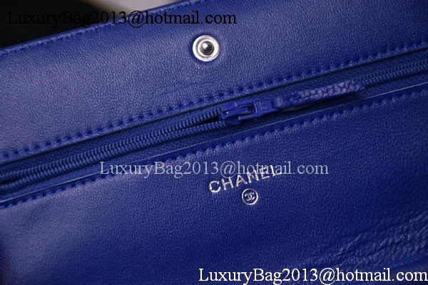 Chanel Flap Shoulder Bag Cavier Leather A33817 Blue