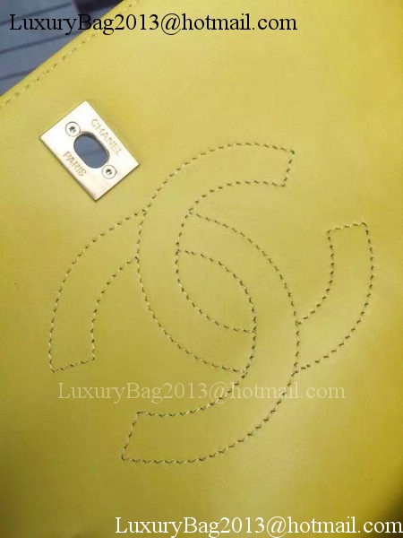 Chanel Classic Top Flap Bag Original Sheepskin Leather A92236 Yellow