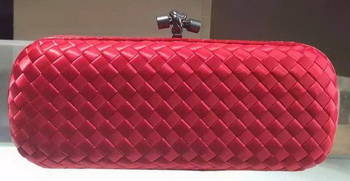 Bottega Veneta STRETCH Knot Sheepskin Leather Clutch BV8651 Red