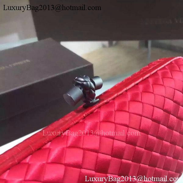 Bottega Veneta STRETCH Knot Sheepskin Leather Clutch BV8651 Red