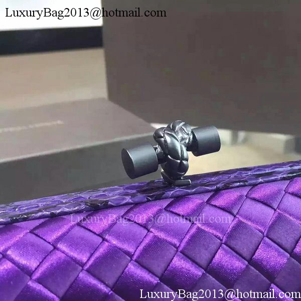 Bottega Veneta STRETCH Knot Sheepskin Leather Clutch BV8651 Violet