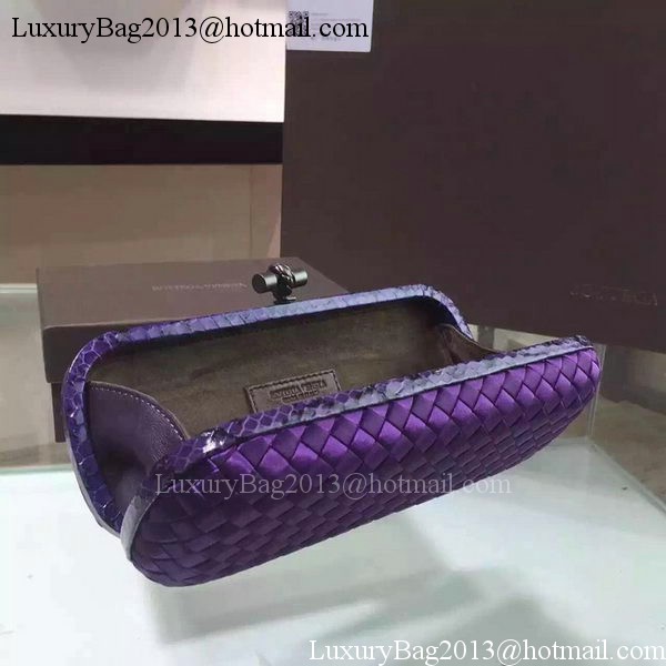 Bottega Veneta STRETCH Knot Sheepskin Leather Clutch BV8651 Violet