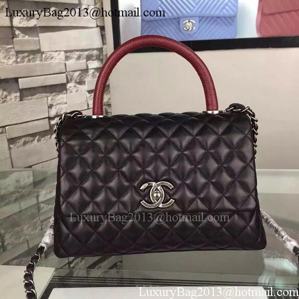 Chanel Shoulder Tote Bag Original Calfskin Leather A7775 Black