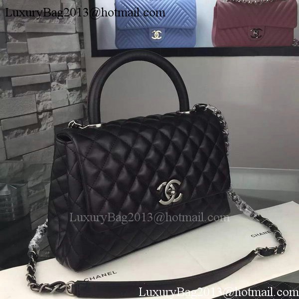 Chanel Shoulder Tote Bag Original Calfskin Leather A7776 Black