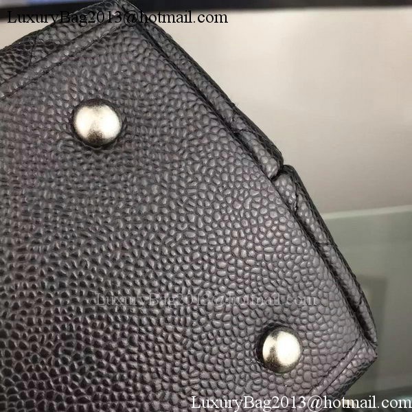 Chanel Shoulder Tote Bag Original Caviar Leather A7780 Black