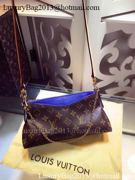 Louis Vuitton Monogram Canvas PALLAS CLUTCH M41638 Blue