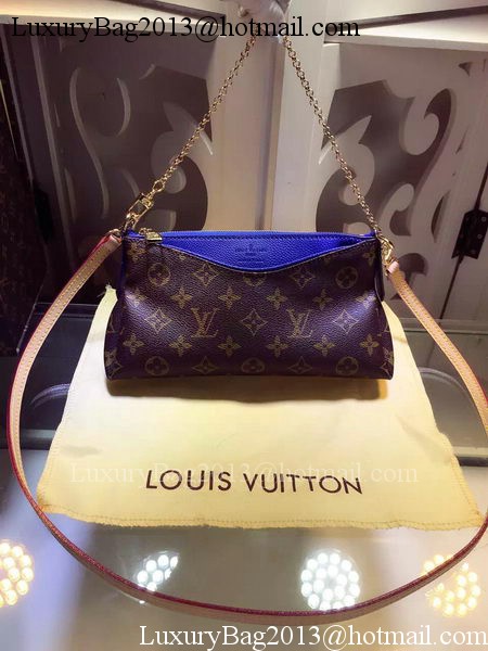 Louis Vuitton Monogram Canvas PALLAS CLUTCH M41638 Blue