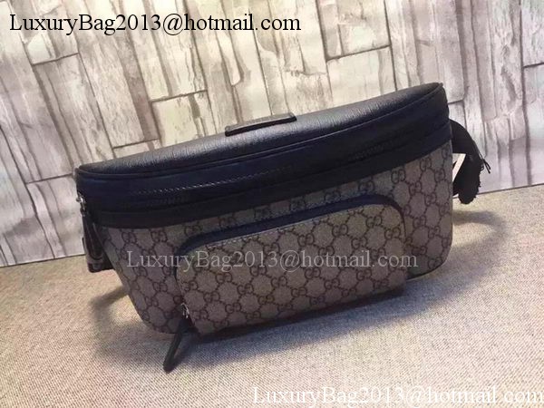 GUCCI GG Supreme Belt Bag 406372 Black