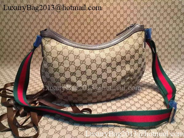 Gucci GG Plus Medium Messenger Bag 181092 Brown