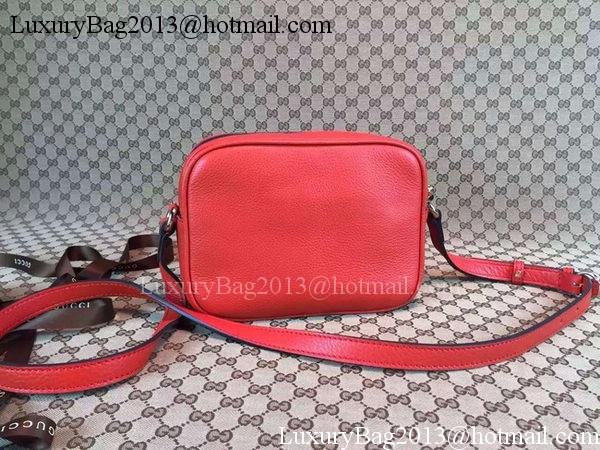 Gucci Soho Calfskin Leather Disco Bag 308364 Red