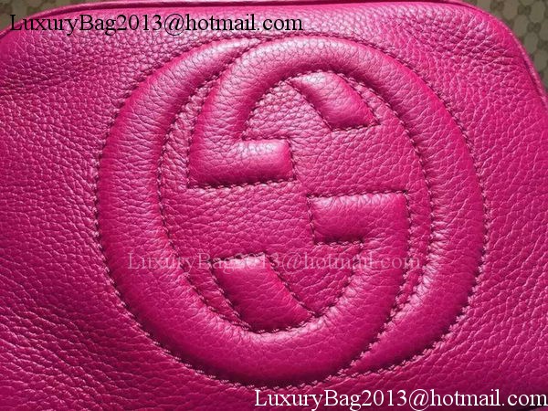 Gucci Soho Calfskin Leather Disco Bag 308364 Rose