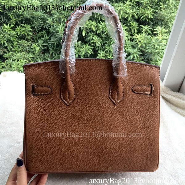 Hermes Birkin 30CM Tote Bags Brown Calfskin Leather BK30 Gold