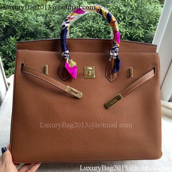 Hermes Birkin 40CM Bag Wheat Litchi Leather BK40 Gold