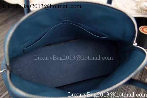 Hermes Bolide 37CM Calfskin Leather Tote Bag B1004 Blue