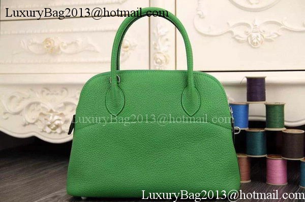 Hermes Bolide 37CM Calfskin Leather Tote Bag B1004 Green