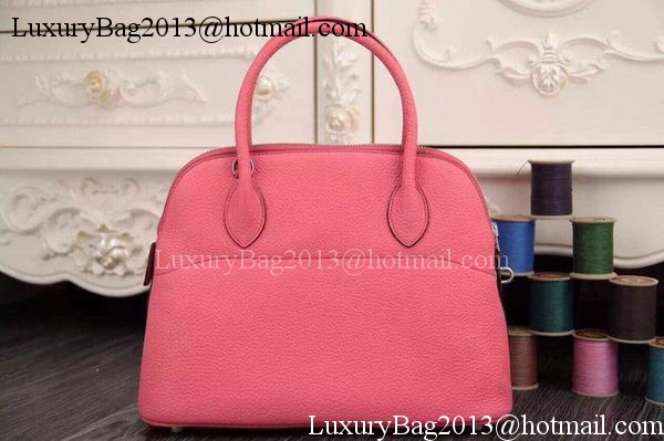 Hermes Bolide 37CM Calfskin Leather Tote Bag B1004 Pink