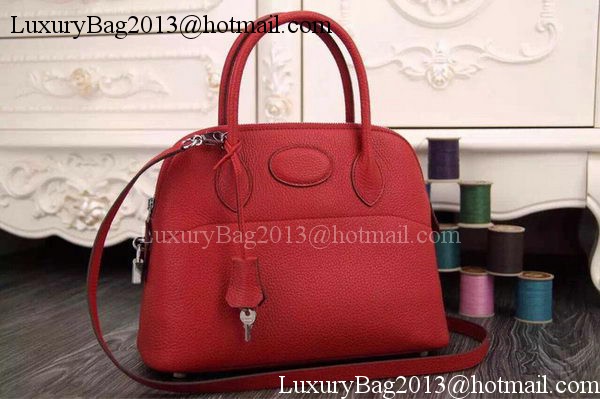 Hermes Bolide 37CM Calfskin Leather Tote Bag B1004 Red