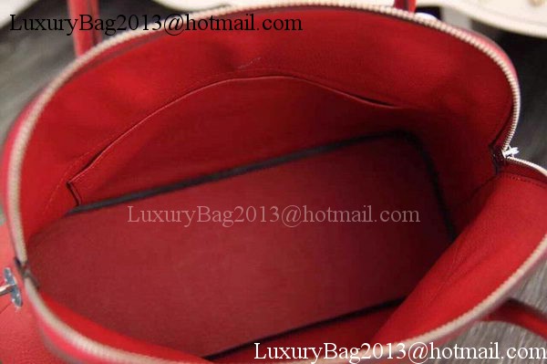 Hermes Bolide 37CM Calfskin Leather Tote Bag B1004 Red