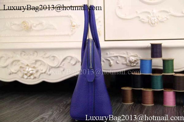 Hermes Bolide 37CM Calfskin Leather Tote Bag B1004 Royal